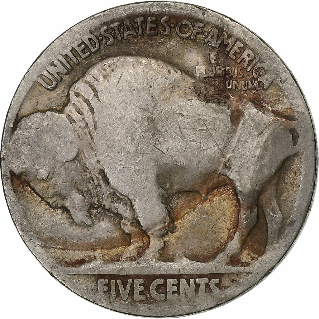 Stati Uniti, 5 Cents, Buffalo Nickel, Philadelphia, Rame-nichel, MB