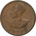 Ethiopia, Haile Selassie I, 10 Santeem, 1936, Copper, VF(30-35)