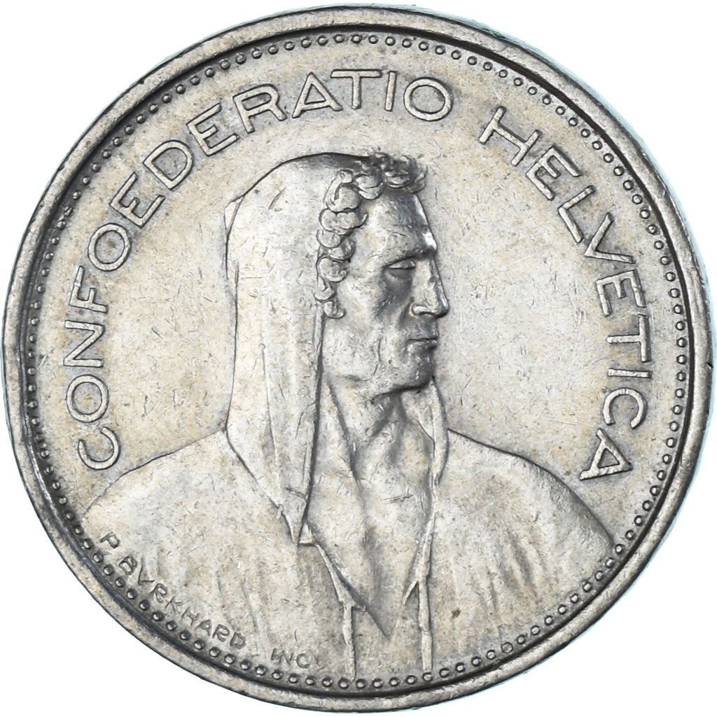 Moneda, Suiza, 5 Francs, 1968