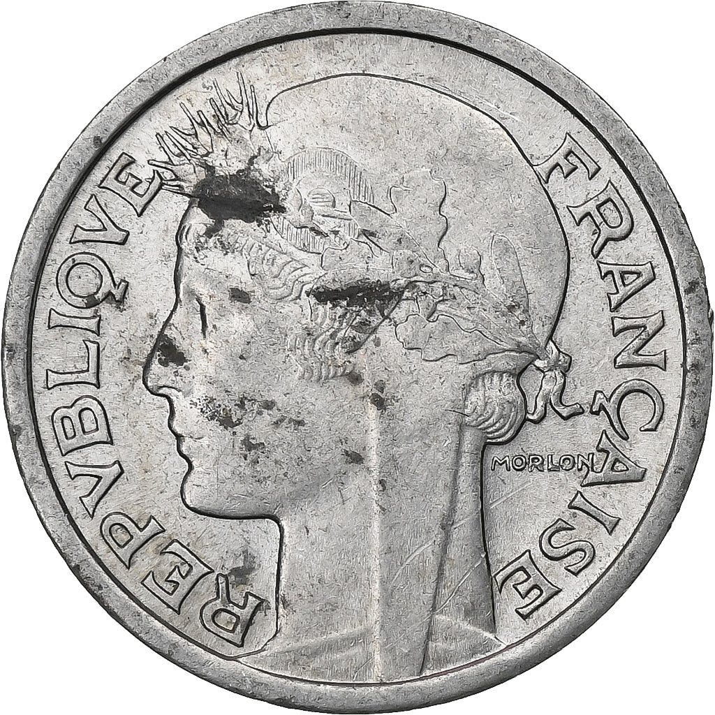 Frankrijk, 1 Franc, Morlon, 1948, Paris, Aluminium, PR