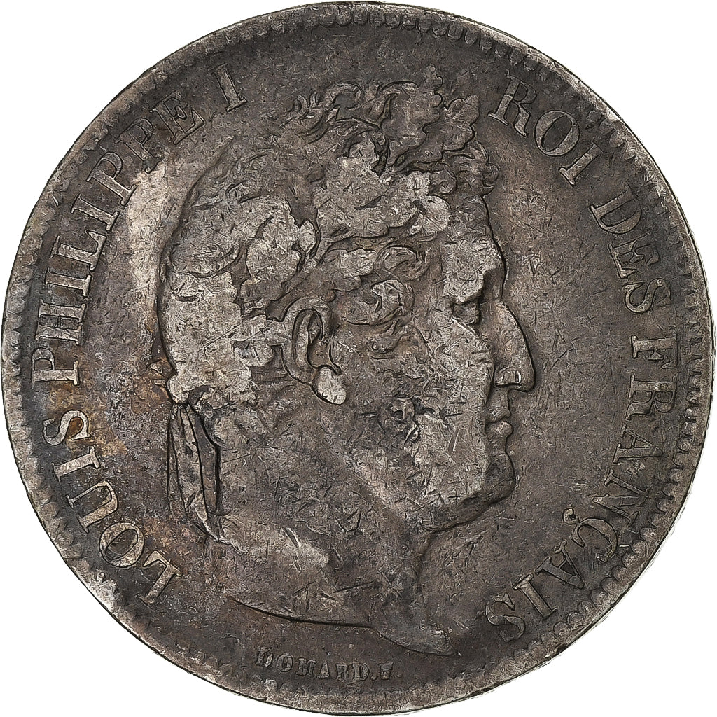 France, Louis-Philippe Ie, 5 Francs, 1831, Strasbourg, Argent, TB+, Gadoury:677a