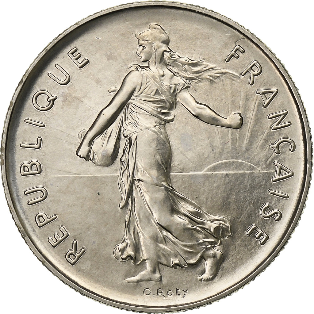 France, 5 Francs, Semeuse, 1980, MDP, série FDC, Nickel Clad Copper-Nickel