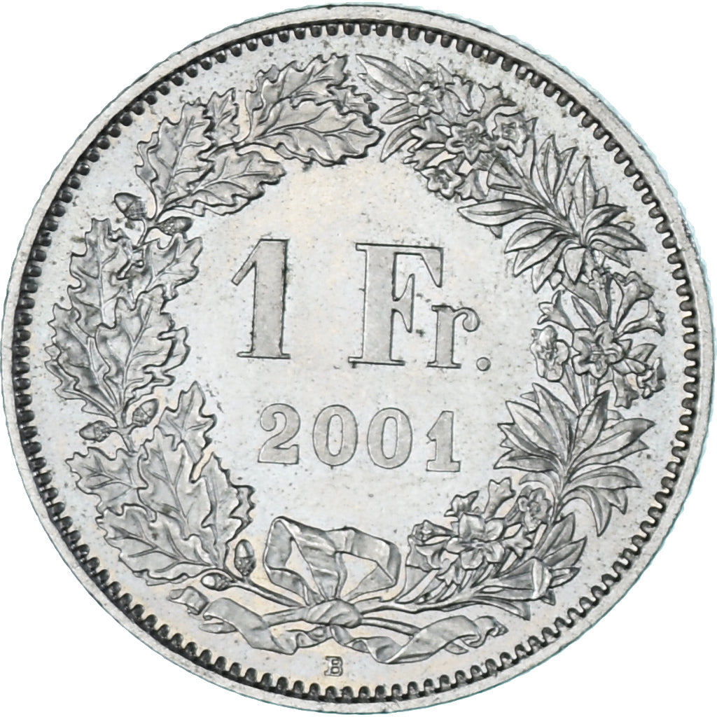 Moneda, Suiza, Franc, 2001