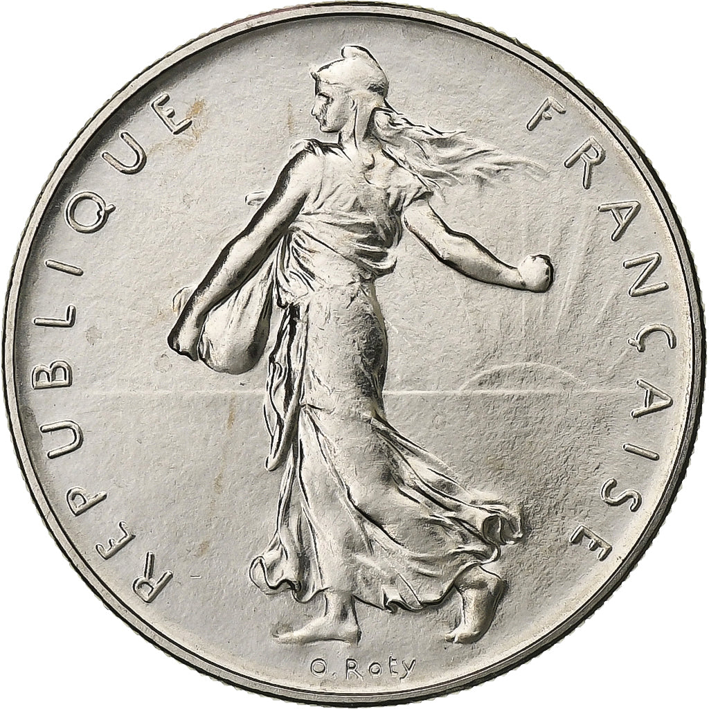 Francja, Franc, Semeuse, 1971, MDP, série FDC, Nikiel, MS(65-70)