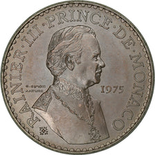 Monaco, Rainier III, 50 Francs, 1975, MDP, série FDC, Silber, STGL