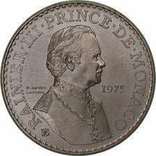 Monaco, Rainier III, 50 Francs, 1975, MDP, série FDC, Silber, STGL