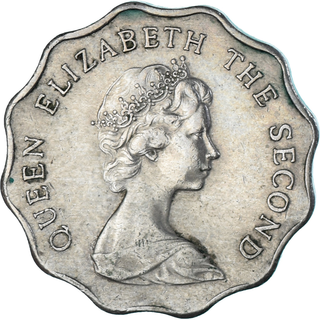 Moneda, Hong Kong, 2 Dollars, 1975