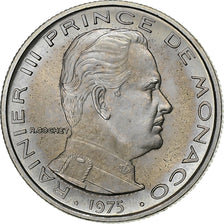Monaco, Rainier III, 1/2 Franc, 1975, MDP, série FDC, Nickel, MS(65-70)