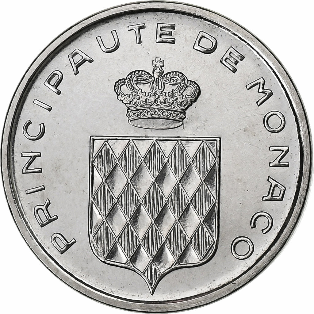 Monaco, Rainier III, Centime, 1976, MDP, série FDC, Acciaio inossidabile, FDC