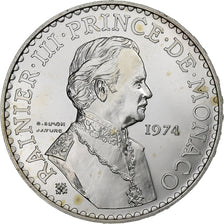 Monaco, Rainier III, 50 Francs, 1974, MDP, série FDC, Silver, MS(65-70)