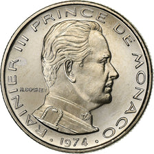 Monaco, Rainier III, 1/2 Franc, 1974, MDP, série FDC, Nickel, MS(65-70)