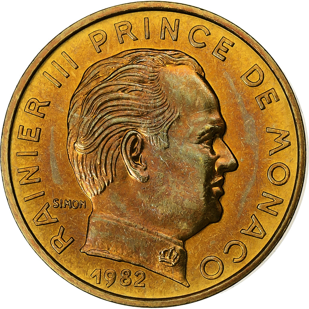 Monaco, Rainier III, 5 Centimes, 1982, MDP, série FDC, Cupro-Aluminium