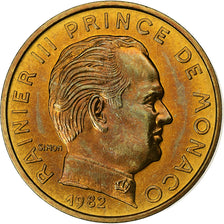 Monaco, Rainier III, 5 Centimes, 1982, MDP, série FDC, Cupro-Aluminium