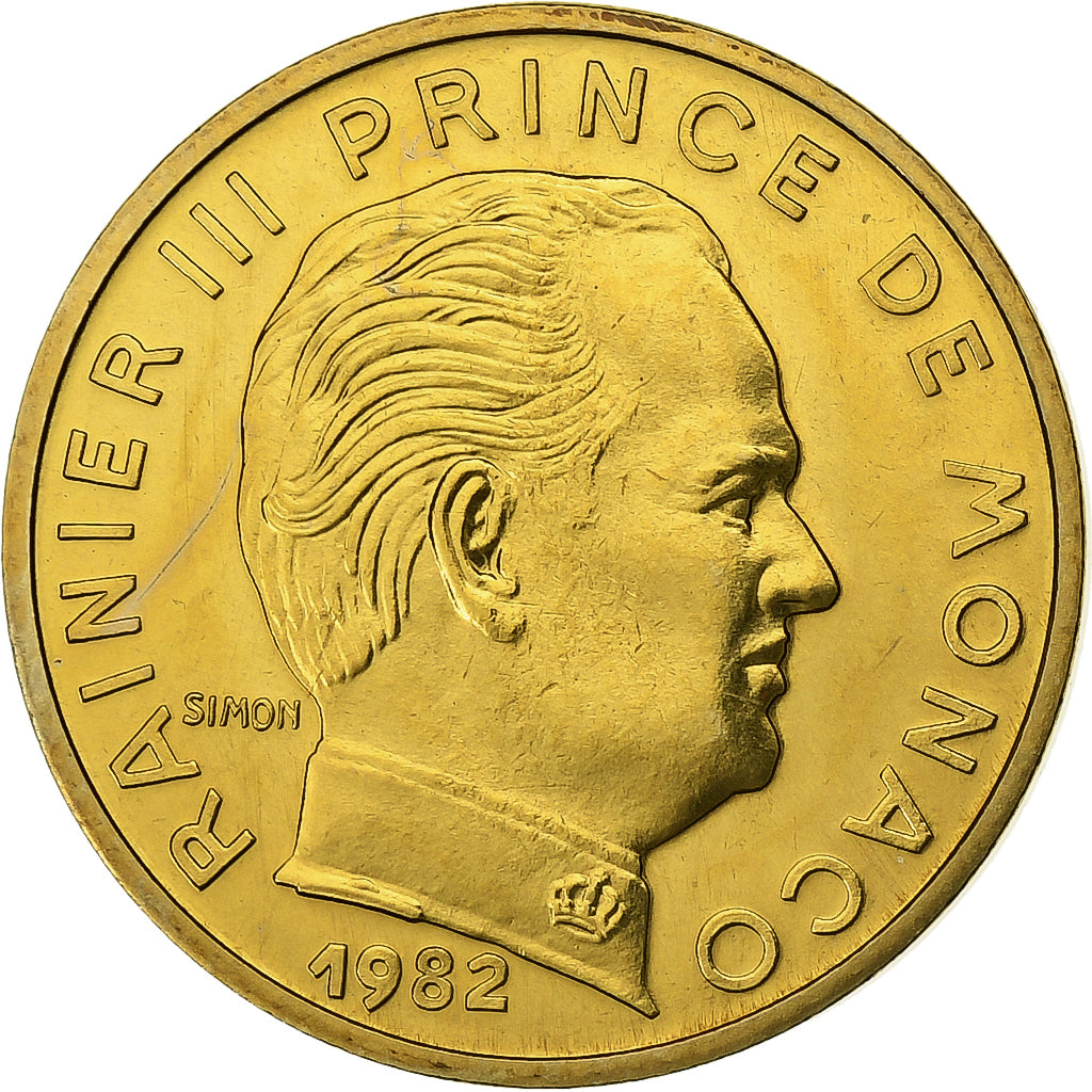 Monaco, Rainier III, 10 Centimes, 1982, MDP, série FDC, Cupro-Aluminium