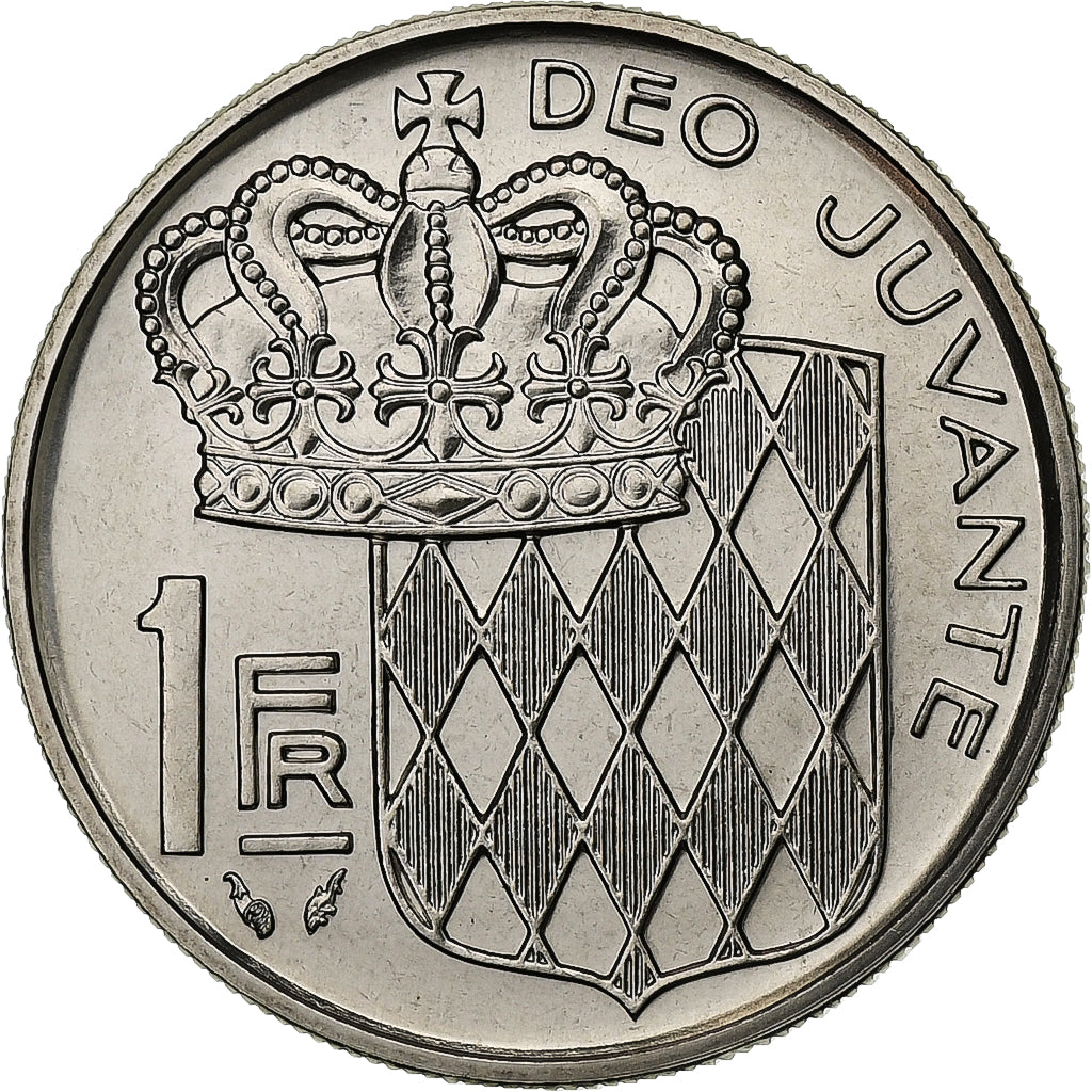 Monaco, Rainier III, 1 Franc, 1982, MDP, série FDC, Nickel, MS(65-70)