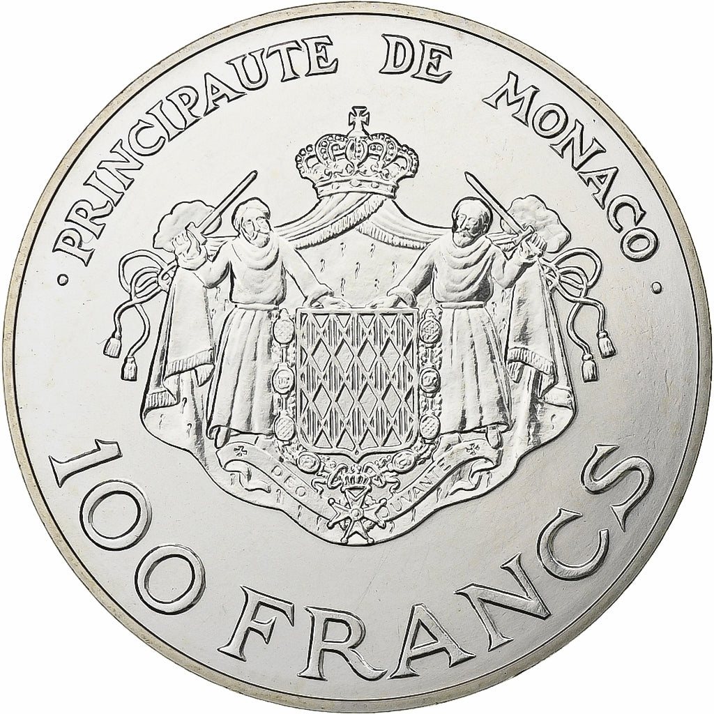 Monaco, Rainier III, 100 Francs, Heir Apparent Prince Albert, 1982, MDP, série