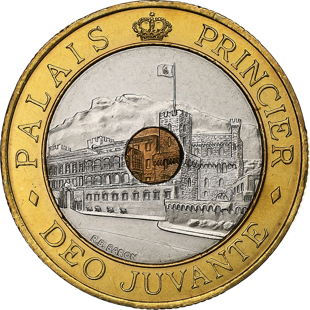 Monaco, Rainier III, 20 Francs, Palais princier, 1995, MDP, Série BU