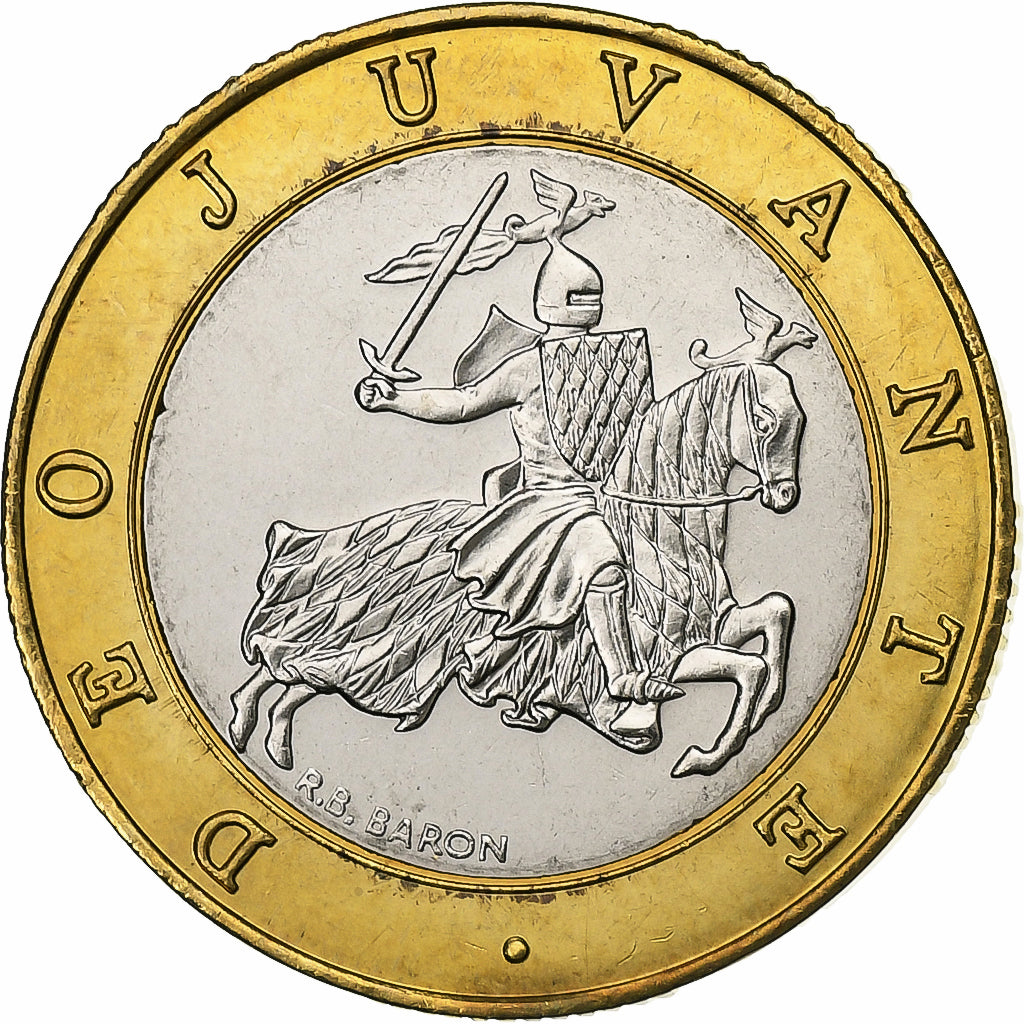 Mónaco, Rainier III, 10 Francs, 1995, MDP, Série BU, Bimetálico, FDC