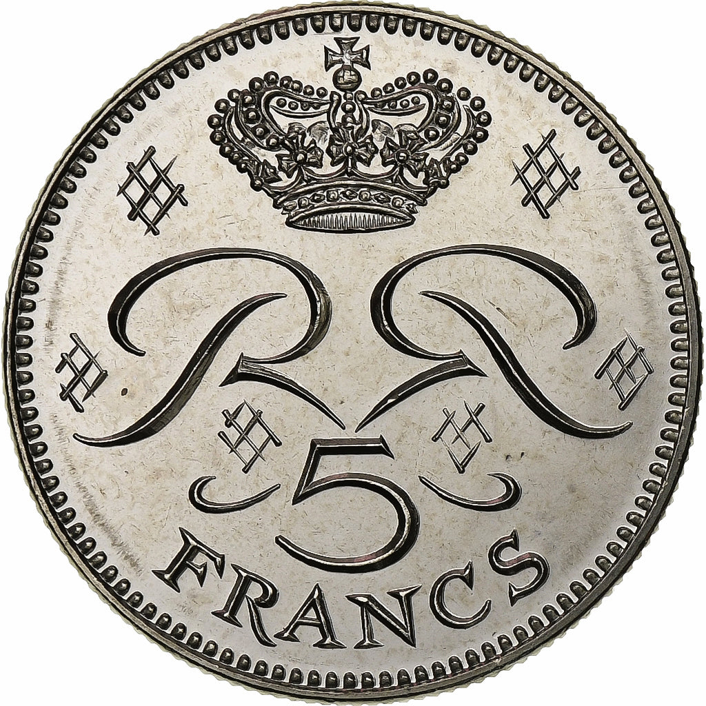 Monaco, Rainier III, 5 Francs, 1995, MDP, Série BU, Cupro-nickel, FDC