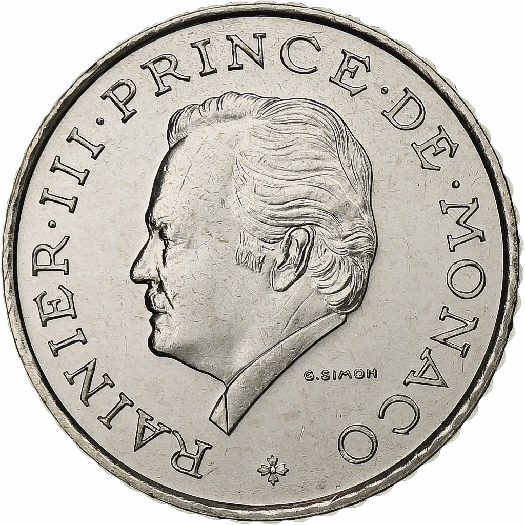 Monaco, Rainier III, 2 Francs, 1995, MDP, Série BU, Nickel, MS(65-70)