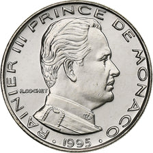 Mónaco, Rainier III, Franc, 1995, MDP, Série BU, Níquel, MS(65-70)