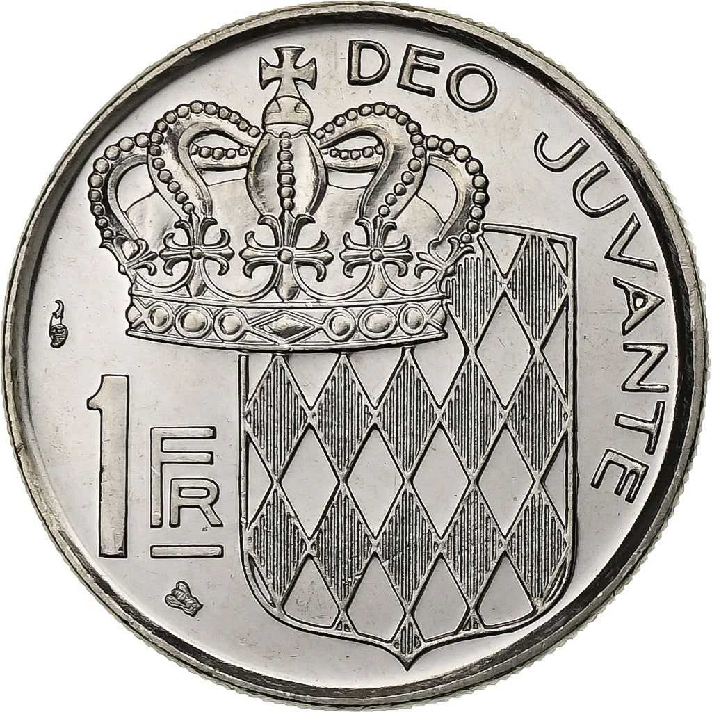 Mónaco, Rainier III, Franc, 1995, MDP, Série BU, Níquel, MS(65-70)