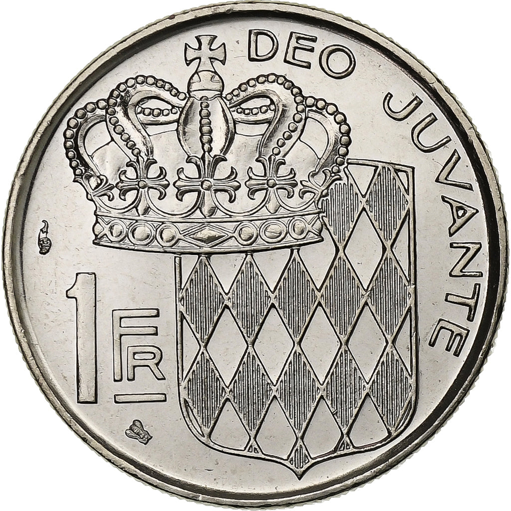 Mónaco, Rainier III, Franc, 1995, MDP, Série BU, Níquel, FDC