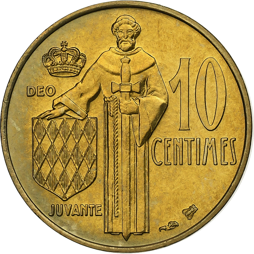 Monaco, Rainier III, 10 Centimes, 1995, MDP, Série BU, Bronze-Aluminium, FDC
