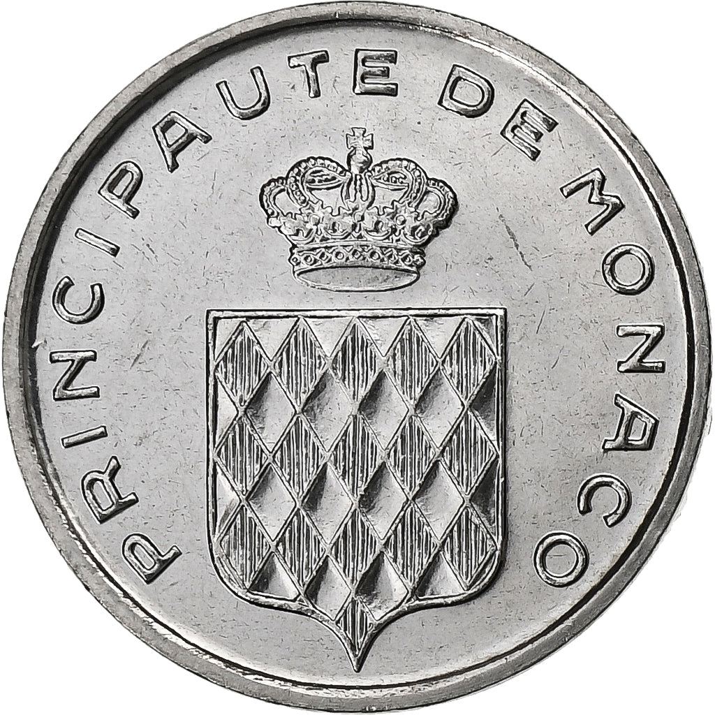 Monaco, Rainier III, Centime, 1995, MDP, Série BU, Acier inoxydable, FDC