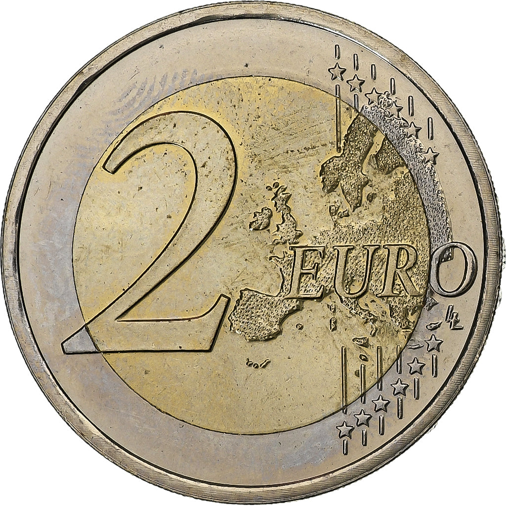 Netherlands, Willem-Alexander, 2 Euro, 2014, Utrecht, Bi-Metallic, MS(60-62)