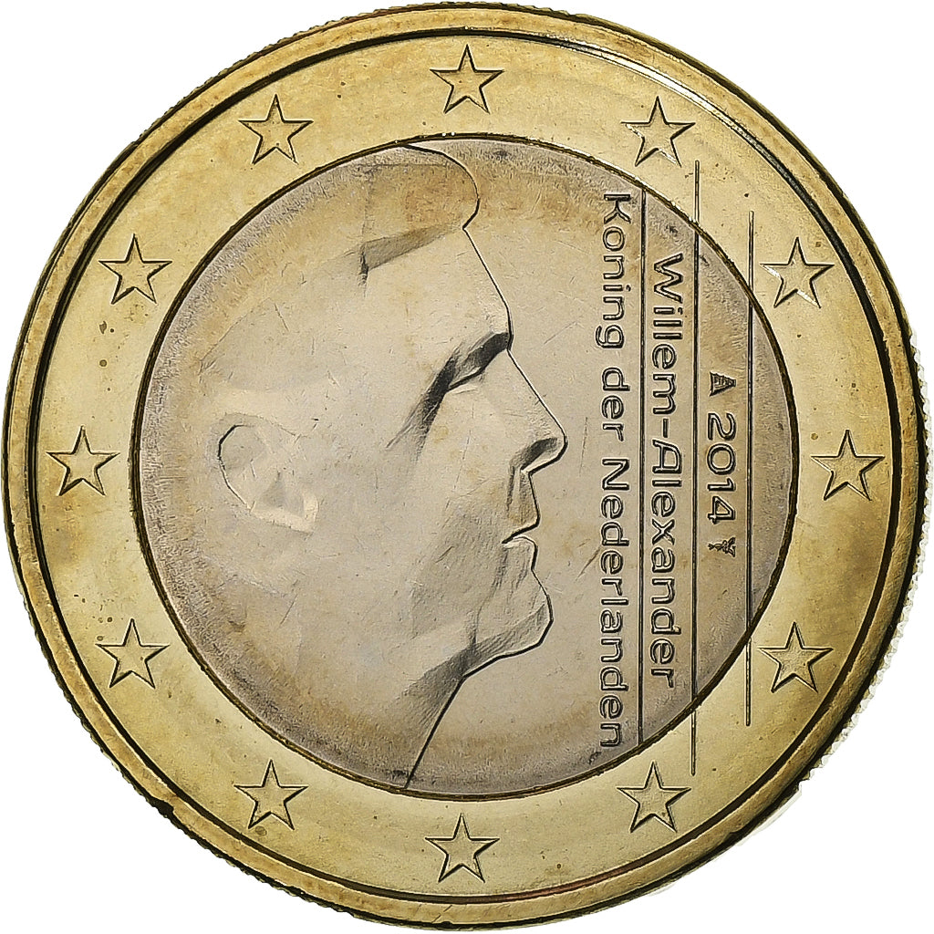 Paesi Bassi, Willem-Alexander, Euro, 2014, Utrecht, Bi-metallico, SPL
