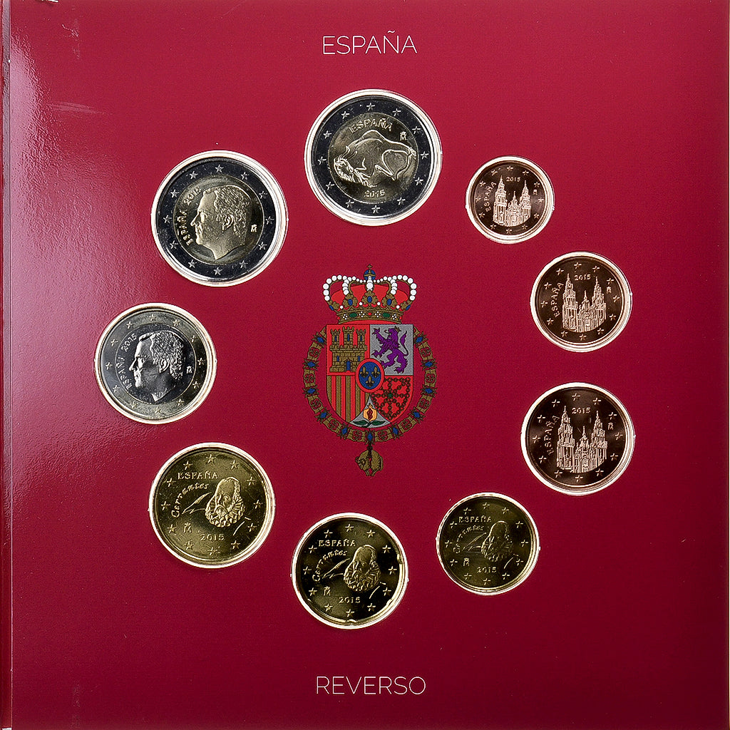 Spain, Felipe VI, Set 1 ct. - 2 Euro + 2€, 2015, Madrid, MS(65-70)