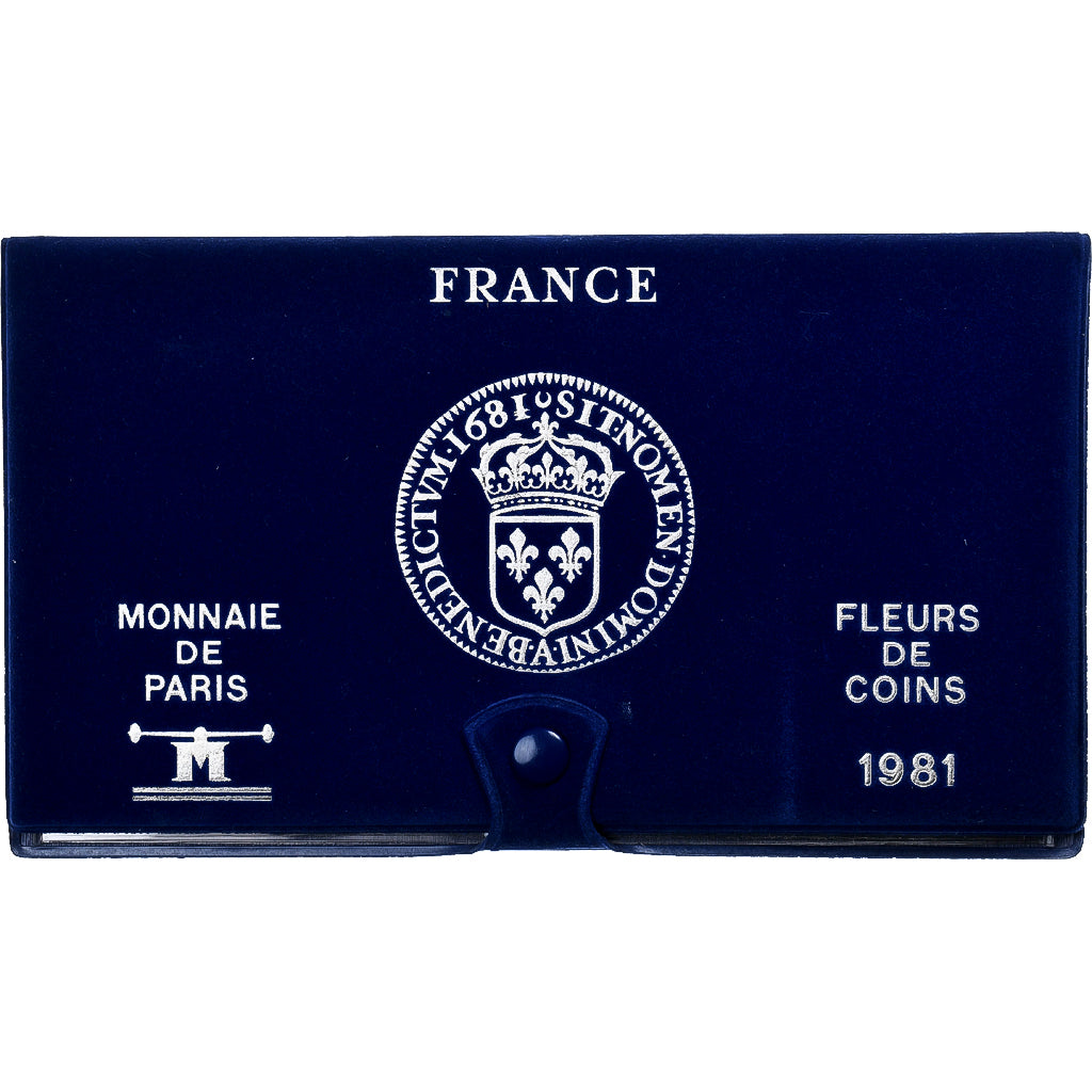 France, Coffret 1 c. à 10 frs., 1981, MDP, série FDC, MS(65-70)