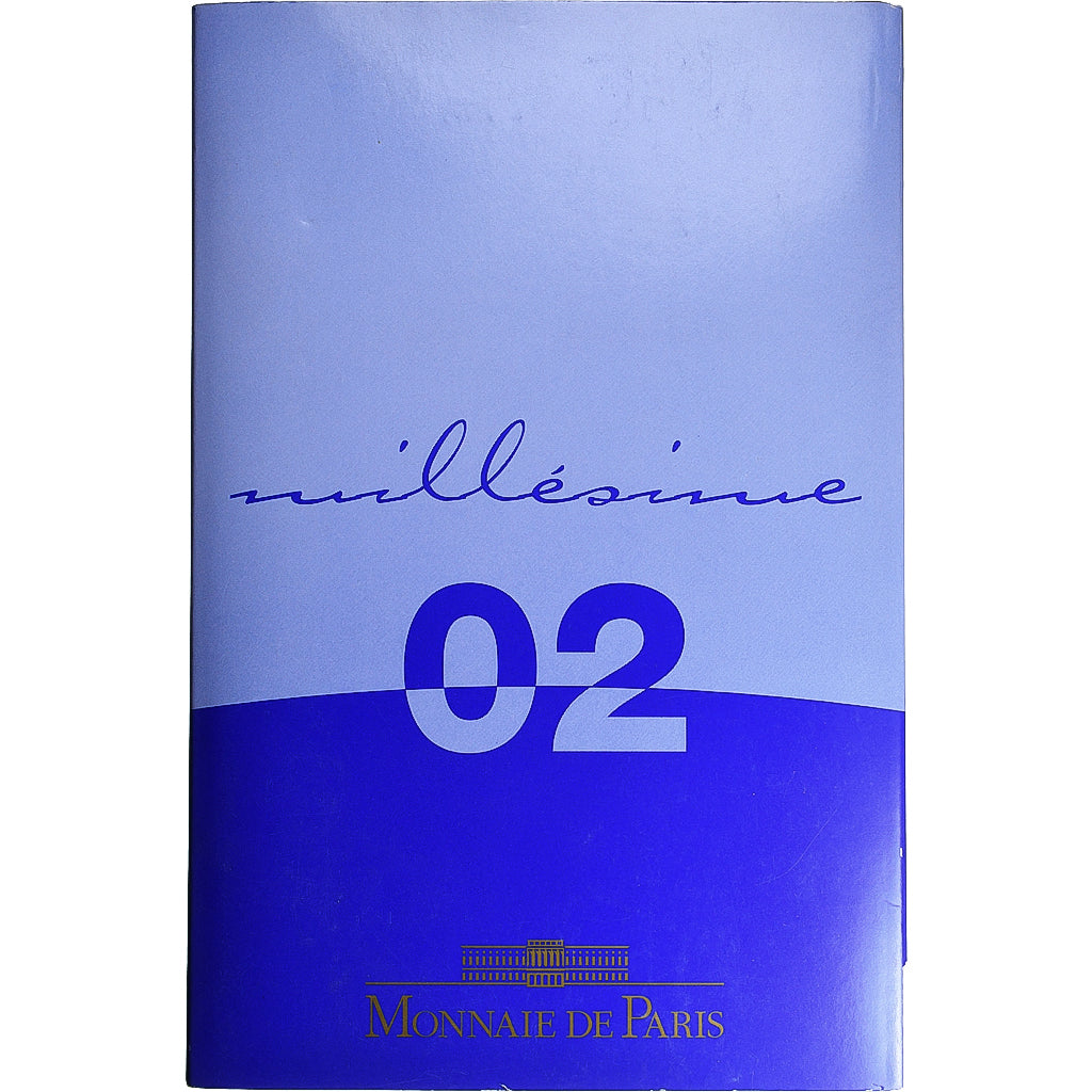 Francja, Coffret 1c. à 2€, Proof, 2002, MDP, ND, MS(65-70)
