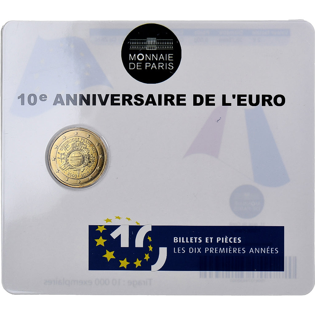 France, 2 Euro, 10 Years of Euros Cash, BU, 2012, MDP, Bi-Metallic, MS(65-70)