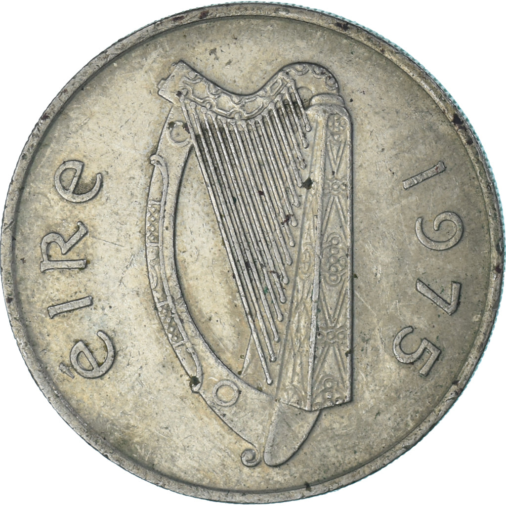 Moneda, Irlanda, 10 Pence, 1975