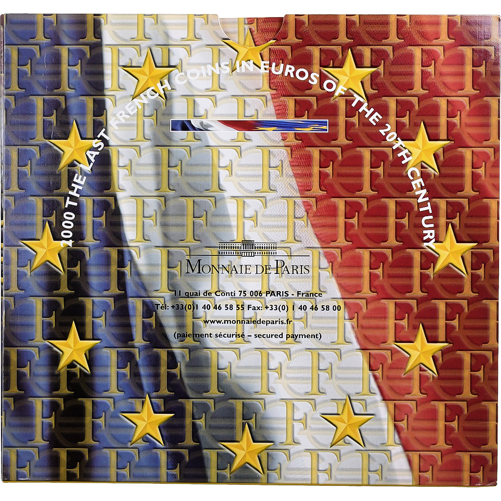 France, Coffret 1c. à 2€, BU, 2000, MDP, MS(65-70)
