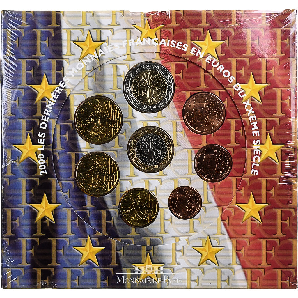 Frankreich, Coffret 1c. à 2€, BU, 2000, MDP, STGL