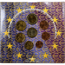 France, Coffret 1c. à 2€, BU, 2001, MDP, MS(65-70)