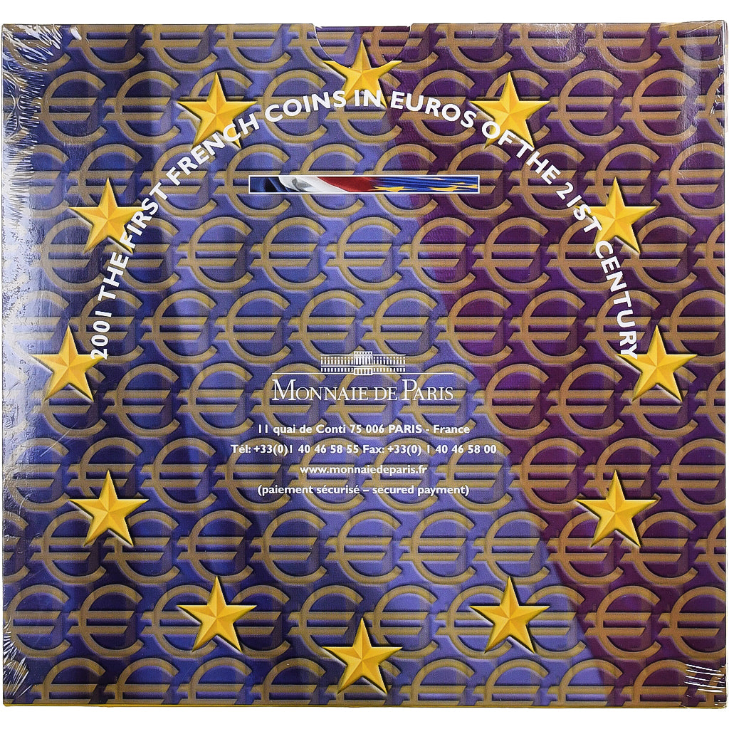 France, Coffret 1c. à 2€, BU, 2001, MDP, MS(65-70)