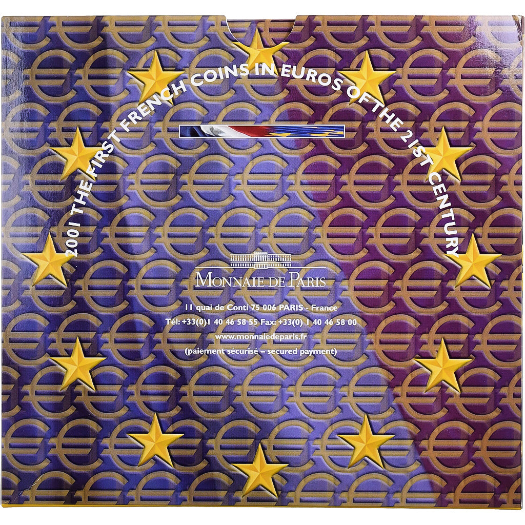 Francia, Coffret 1c. à 2€, BU, 2001, MDP, Sin información, FDC