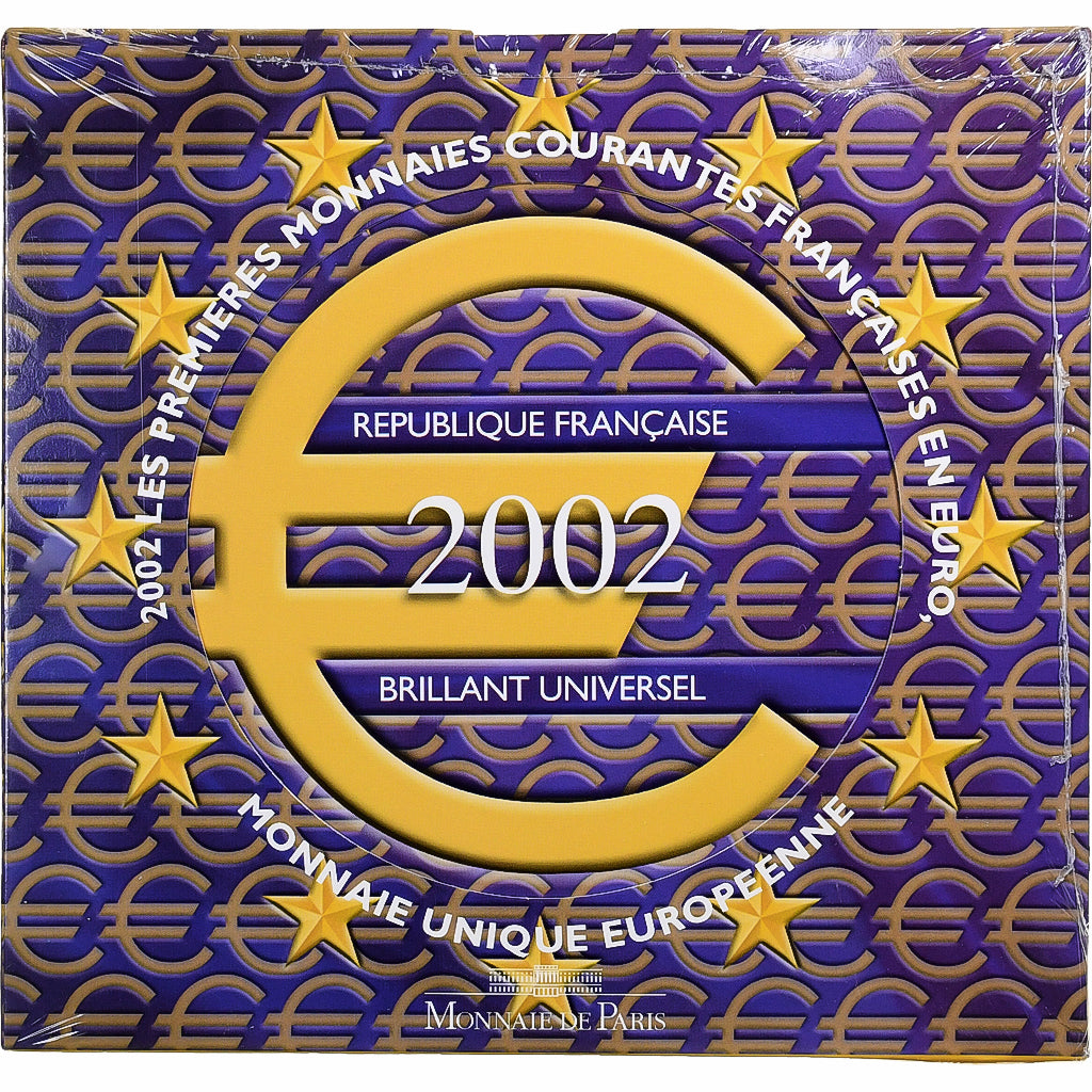 Francia, Coffret 1c. à 2€, BU, 2002, MDP, Sin información, FDC