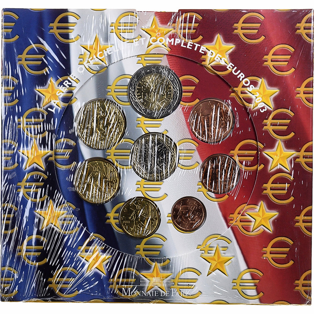 França, Coffret 1c. à 2€, BU, 2003, MDP, N/D, MS(65-70)