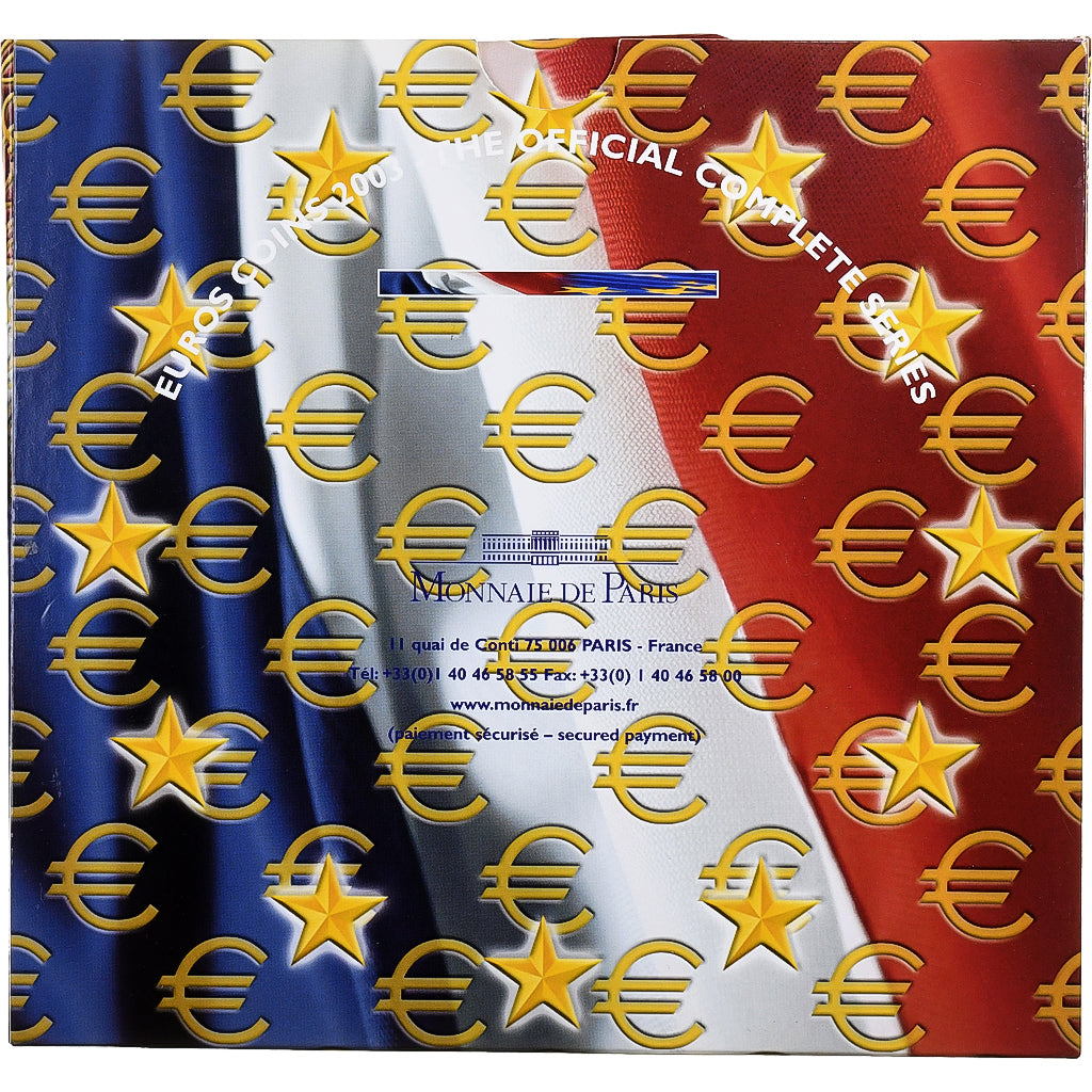 France, Coffret 1c. à 2€, BU, 2003, MDP, MS(65-70)