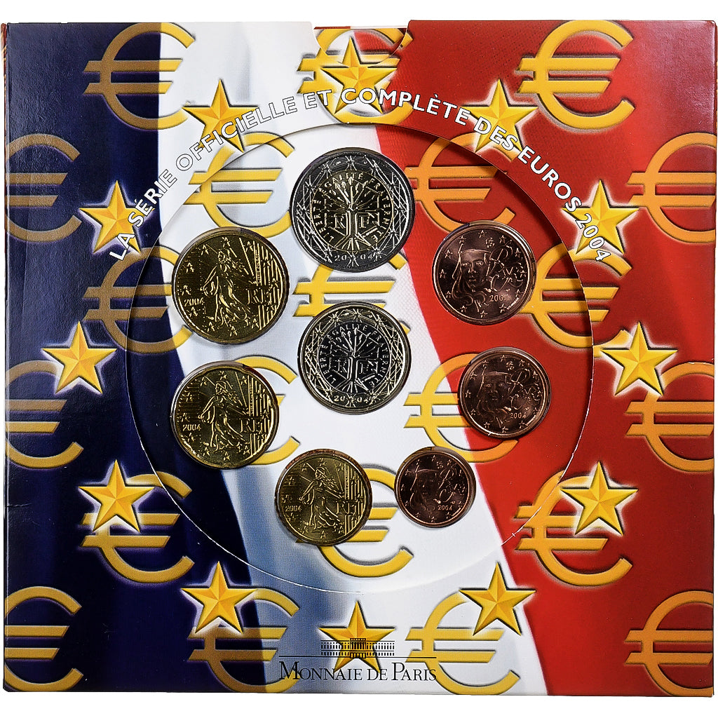Francia, Coffret 1c. à 2€, BU, 2004, MDP, Sin información, FDC