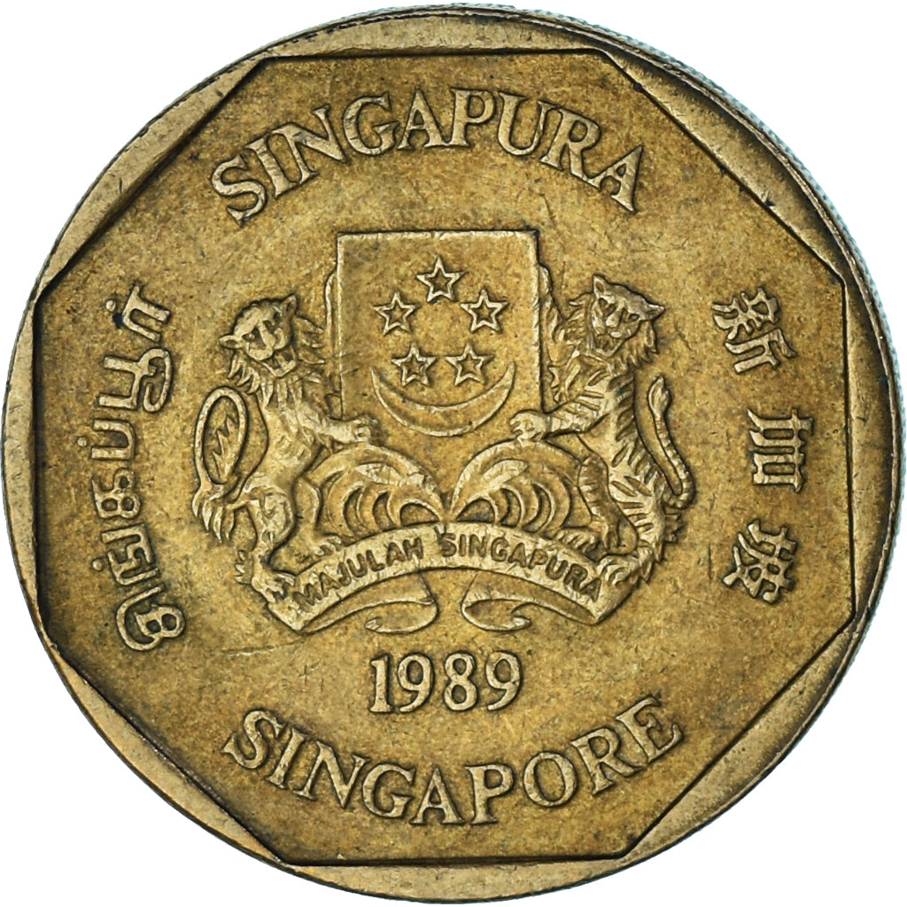 Moneta, Singapur, Dollar, 1989
