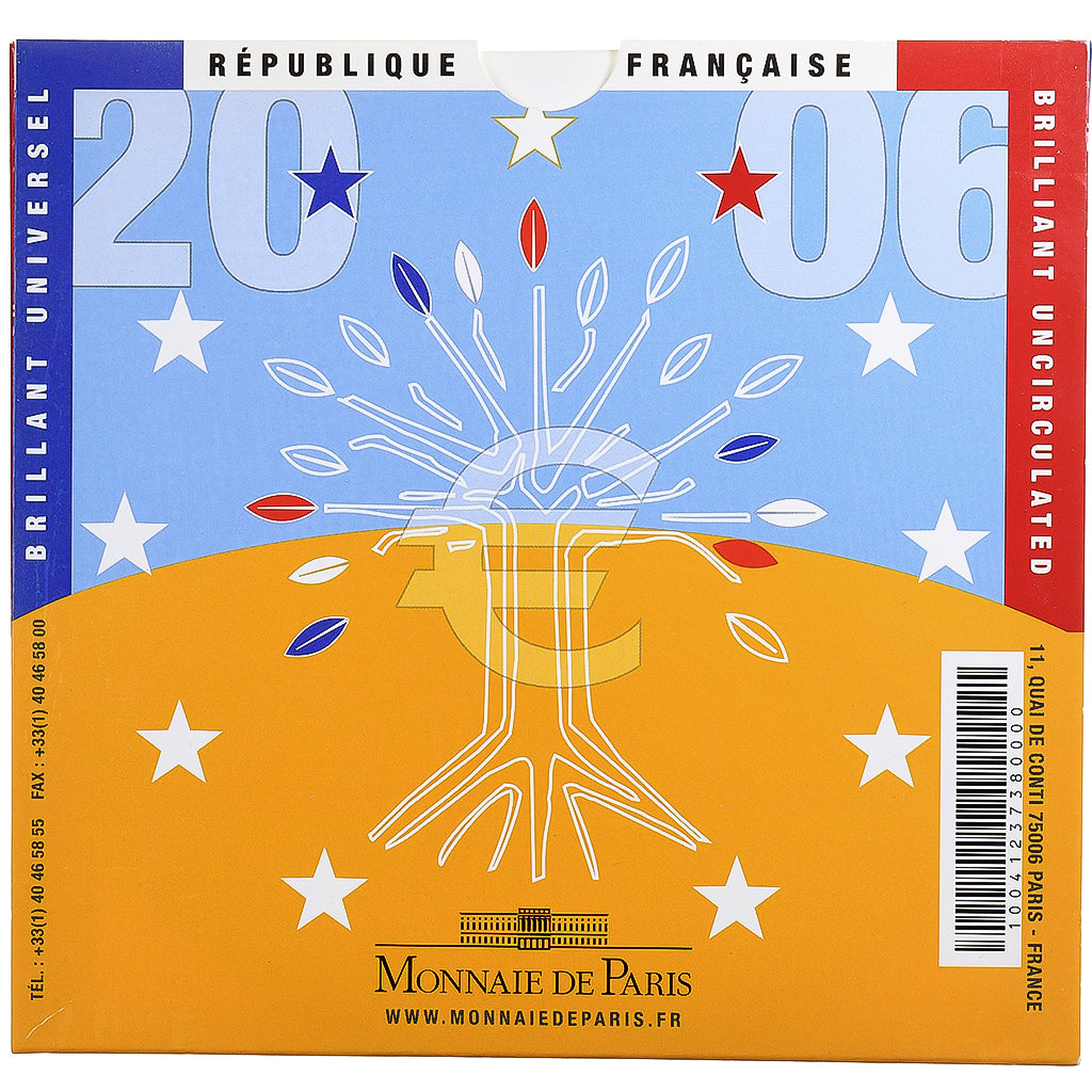 Francia, Coffret 1c. à 2€, BU, 2006, MDP, N.C., FDC
