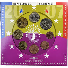 France, Coffret 1c. à 2€, BU, 2007, MDP, MS(65-70)