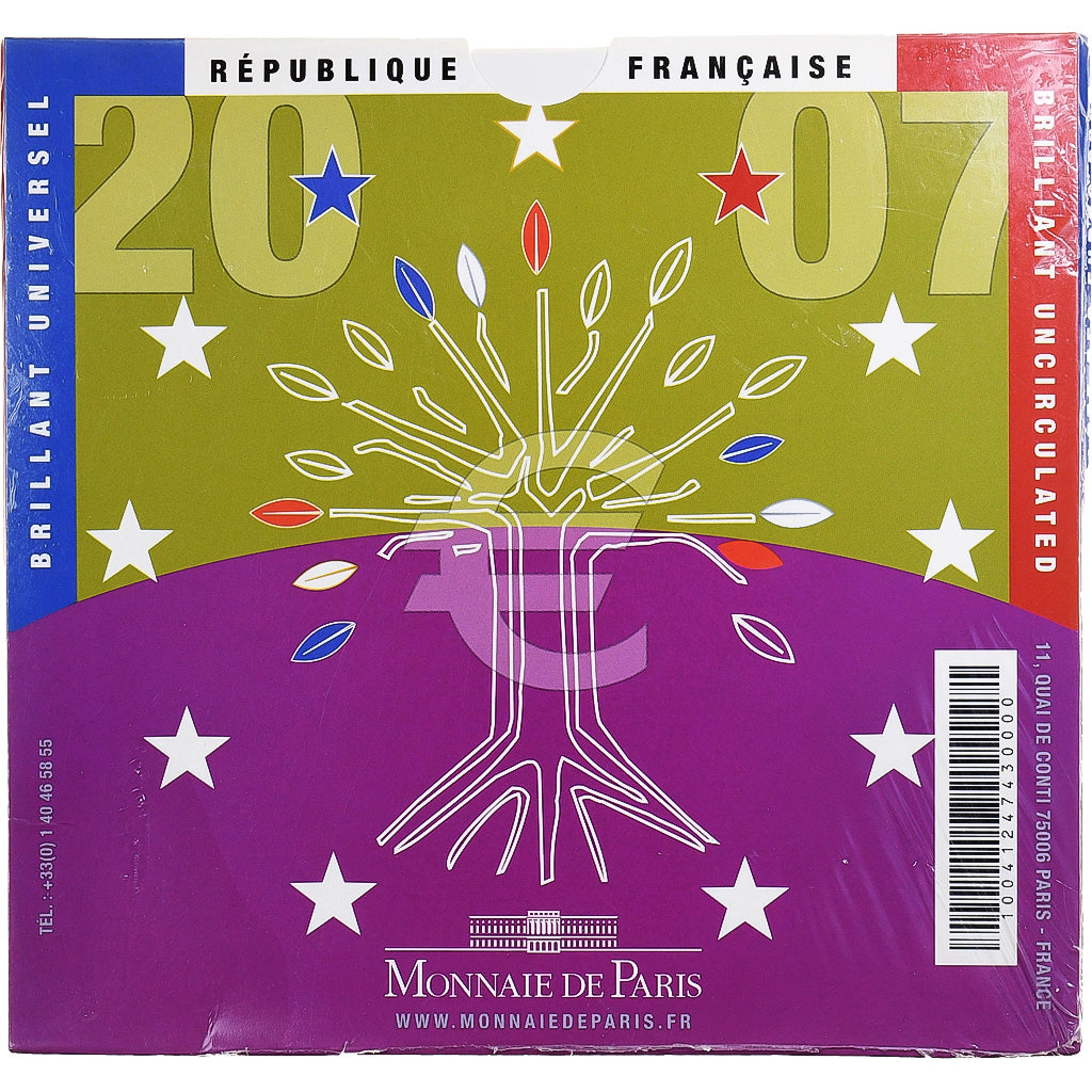 Francia, Coffret 1c. à 2€, BU, 2007, MDP, N.C., FDC