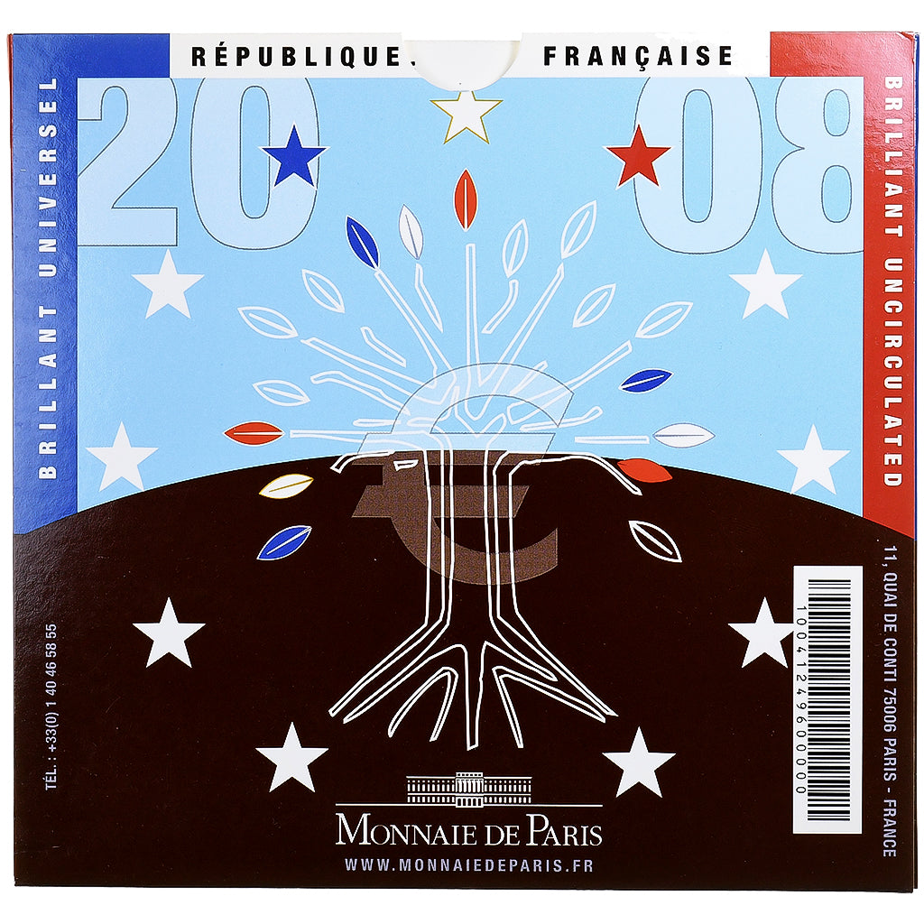 France, Coffret 1c. à 2€, BU, 2008, MDP, MS(65-70)